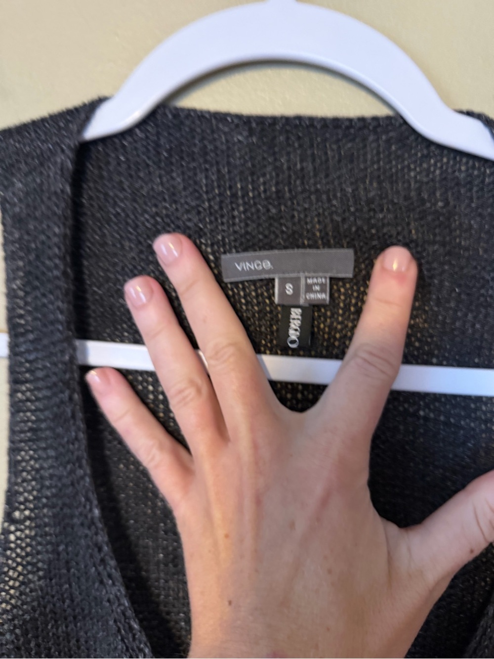 Vince 100% Linen Knit Scoop Neck Knit Tank - Picture 3 of 7